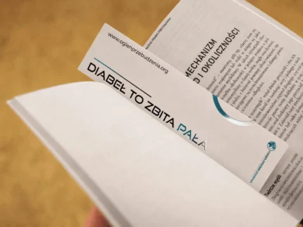 Zakładka do książki "Diabeł To Zbita Pała" (biała) - 21cm